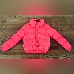 Brave Soul Petite: Neon Pink Bomber Jacket